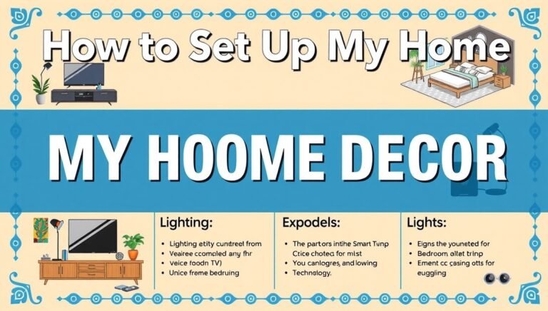 how to set up my home decoradtech